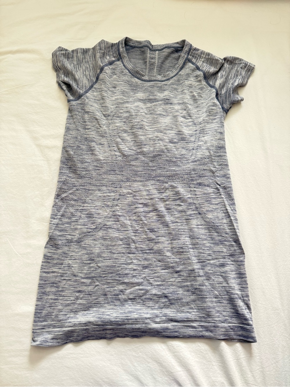 Heathered Blue Lululemon Swiftly Tech Short Sleeve Shirt